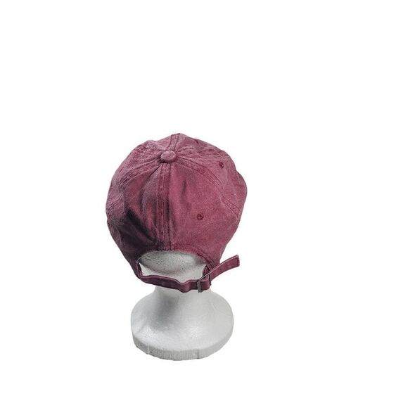 Mama Bear Denim Hat Adjustable Washed Dyed Cotton Baseball Caps. Red. OSFM - Picture 3 of 5